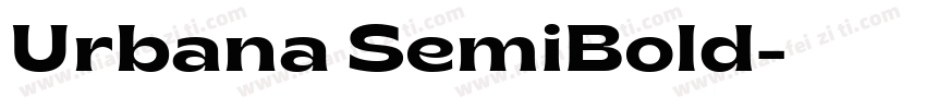 Urbana SemiBold字体转换